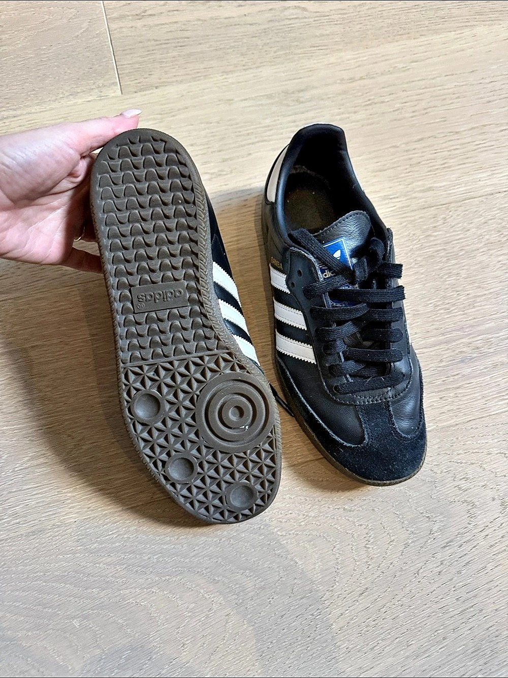 adidas Samba Black & White Sneakers - Picture 3 of 4
